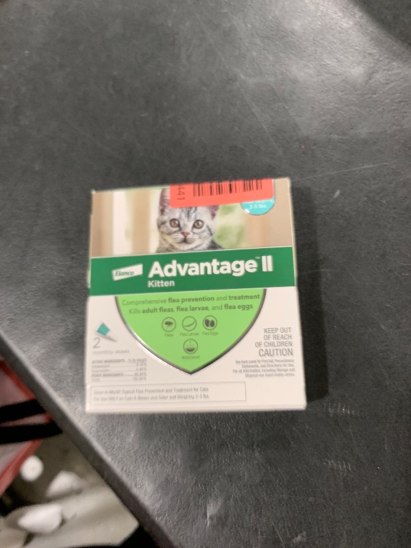 Photo 1 of Advantage II Kitten Vet-Recommended Flea Treatment & Prevention | Cats 2-5 lbs. | 2-Month Supply