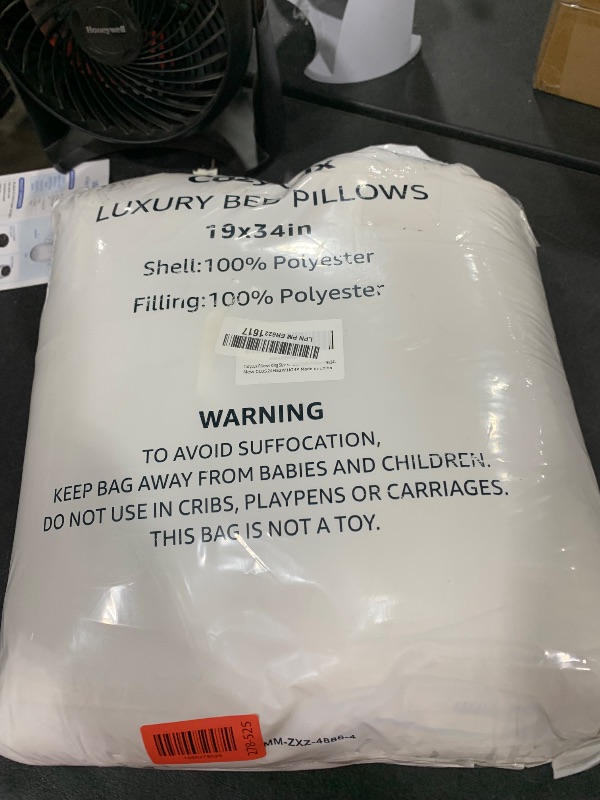Photo 1 of CozyLux Pillows King Size Set of 4, Hotel Quality Bed Pillows for Sleeping 4 Pack, Cooling Pillows for Side Back and Stomach Sleepers, Down Alternative Luxury Soft Supportive Fluffy Pillows (19x34)