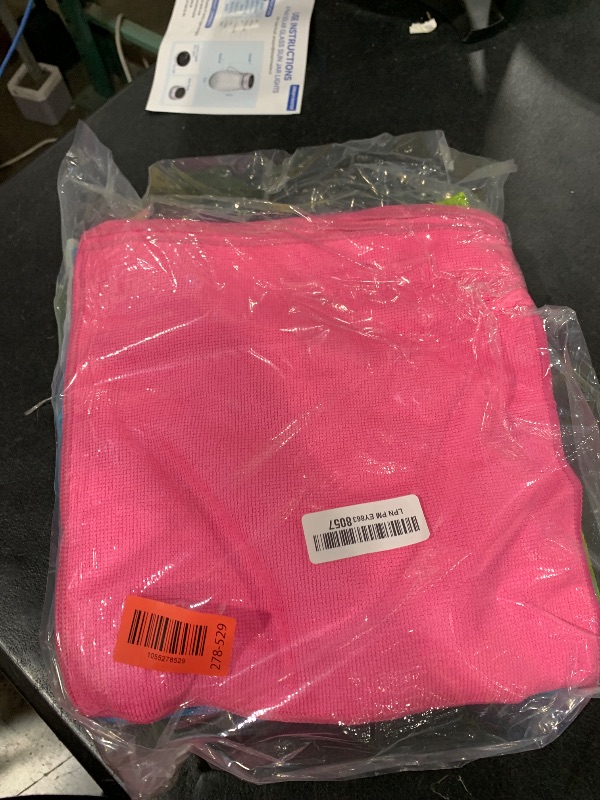 Photo 1 of HOMEXCEL Microfiber Cleaning Cloth, 50 Pack Cleaning Rags, Cleaning Towels with 4 Color Assorted, 11.5"X11.5"(Green/Blue/Yellow/Pink)