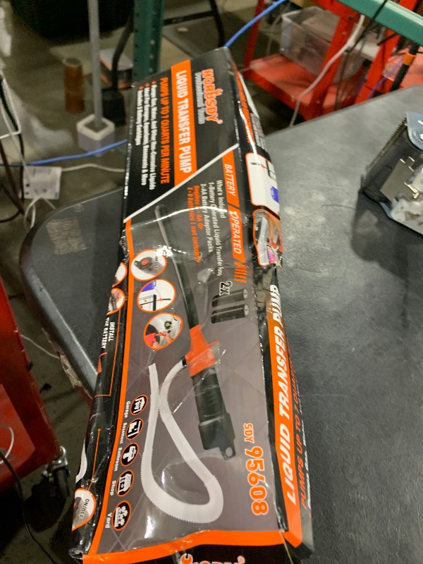 Photo 1 of HORUSDY Battery Portable Battery Operated Gas & Water Pump, Powered Fuel Transfer Pump, 2.2GPM Gasoline & Liquid Siphon Pump, Automatic Gas Pump for Gas Can & Tank, Handheld Liquid Transfer Pump