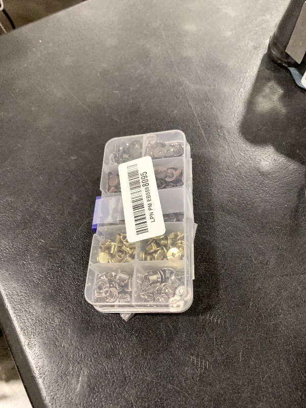 Photo 1 of 100 Sets Chicago Screws for Leather Crafting 7/20 Inch, 5 Colors of Rivets for Leather, Chicago Screws for DIY Leathercraft (Silver, Light Gold, Bronze, Antique Copper, GunMetel)