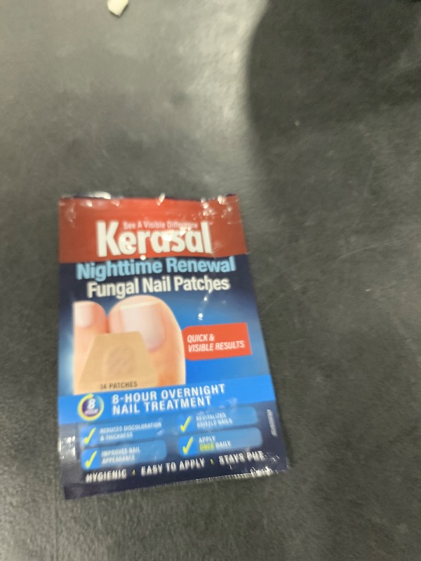 Photo 1 of Kerasal Nighttime Renewal Fungal Nail Patches - 14 Patch - Overnight Repair for Nail Fungus Damage, 8-Hour Treatment Restores Healthy Appearance (Packaging May Vary)