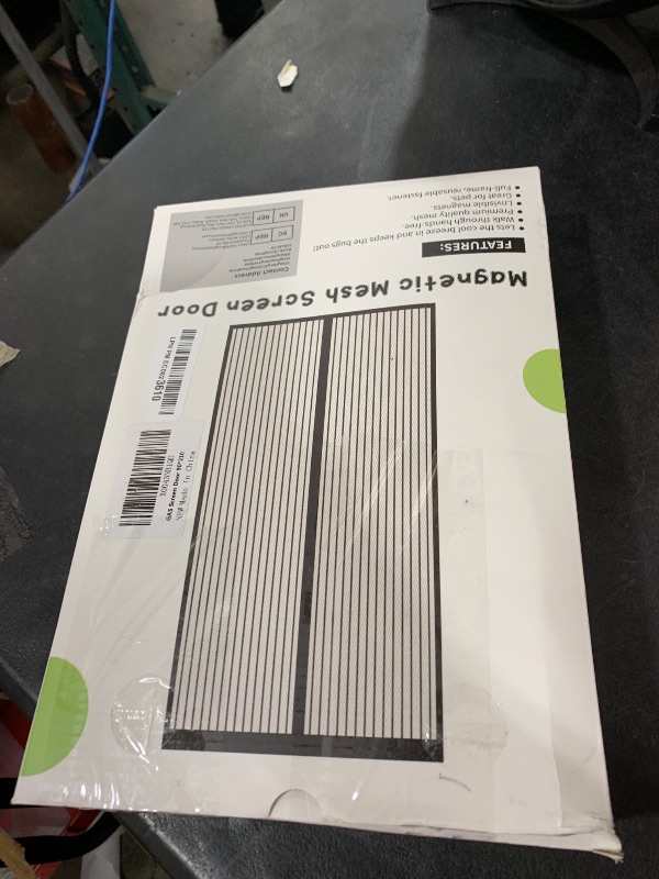 Photo 1 of Magnetic Screen Door Closure Fit Door Size 34 x 82 Inch, BSHANO Mesh Door Curtain Screen Size 35 x 83-60 Powerful Magnets, Heavy Duty, Hands Free Mesh Partition Keeps Bugs Out-Pet and Kid Friendly