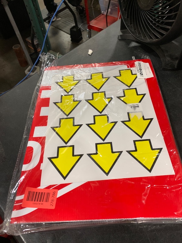 Photo 1 of ComboJoy For Rent Sign with H-Stake - 2-Pack Extra Large For Rent Signs, 24x16" Double Sided Rent Signs with 12 Arrow Stickers & Adhesive Pads, Weatherproof Corrugated Plastic Yard Kit and Supplies