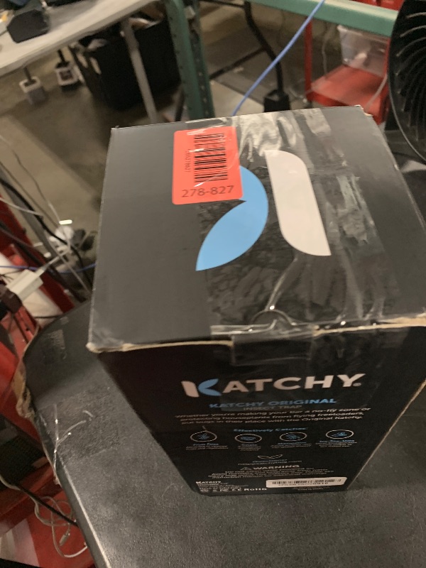 Photo 1 of Katchy Indoor Insect Trap - Catcher & Killer for Mosquitos, Gnats, Moths, Fruit Flies - Non-Zapper Traps for Inside Your Home - Catch Insects Indoors with Suction, Bug Light & Sticky Glue (Black)