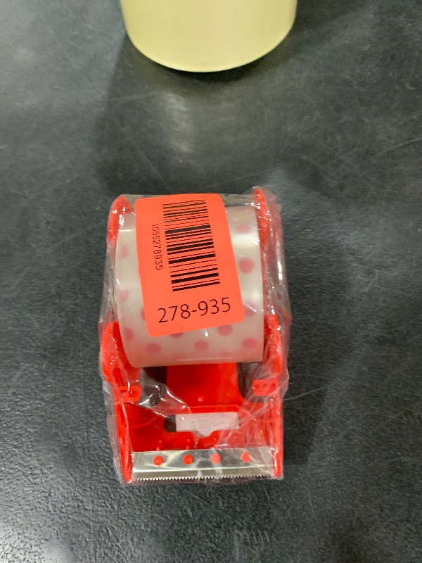Photo 1 of Packing Tape with Dispenser Heavy Duty Shipping Refill Clear Packaging Gun Strong Mailing Moving Supplies Box Sticky Thick Sealing Office Small Business 1.88" Wide x 23 Yards x 1.5" Inch Core 6 Rolls