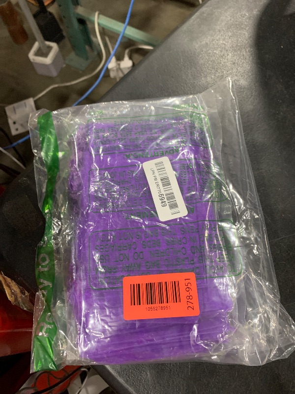 Photo 1 of Jexila 100PCS Sheer Purple Organza Gift Bags 4''X6'' with Drawstring Small Mesh Jewelry Sachet Bags for Birthday Halloween Party Favor Goodie Candy Bags (Purple)