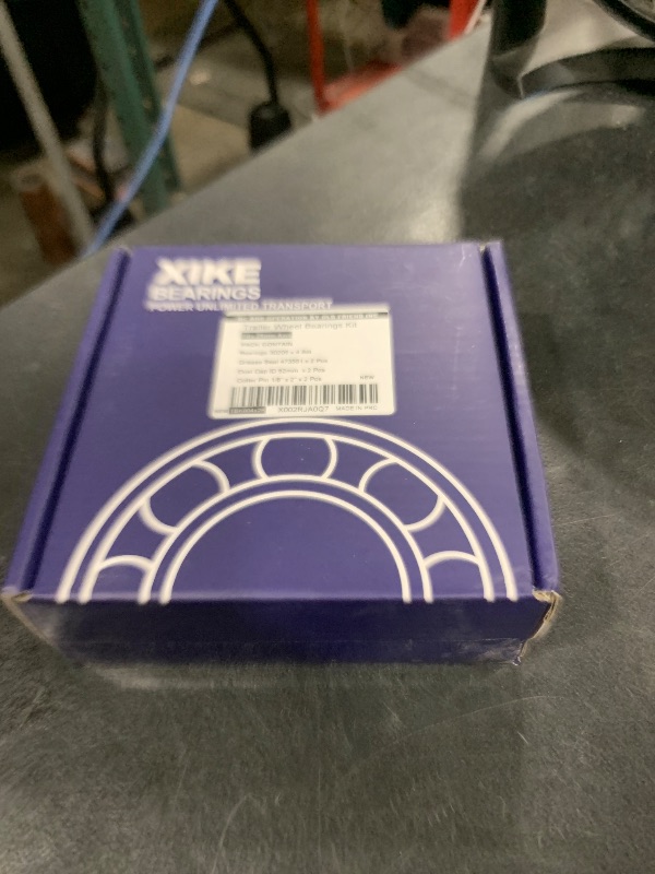 Photo 1 of XiKe 2 Set Fits 25mm Axles Trailer Wheel Hub Kit, 30205 Bearings, 473551TB Seal, OD 52mm Dust Cover and Cotter Pin.