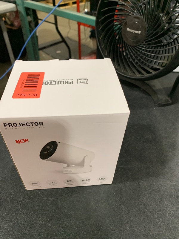 Photo 1 of Mini Portable Projector with 4K Support, Bluetooth 5.4 WIFI6, 5watt Sound Base Speaker, 160 ANSI, Android 11, 210° Rotation , Auto Keystone Correction Video Projector HY300 ULTRA