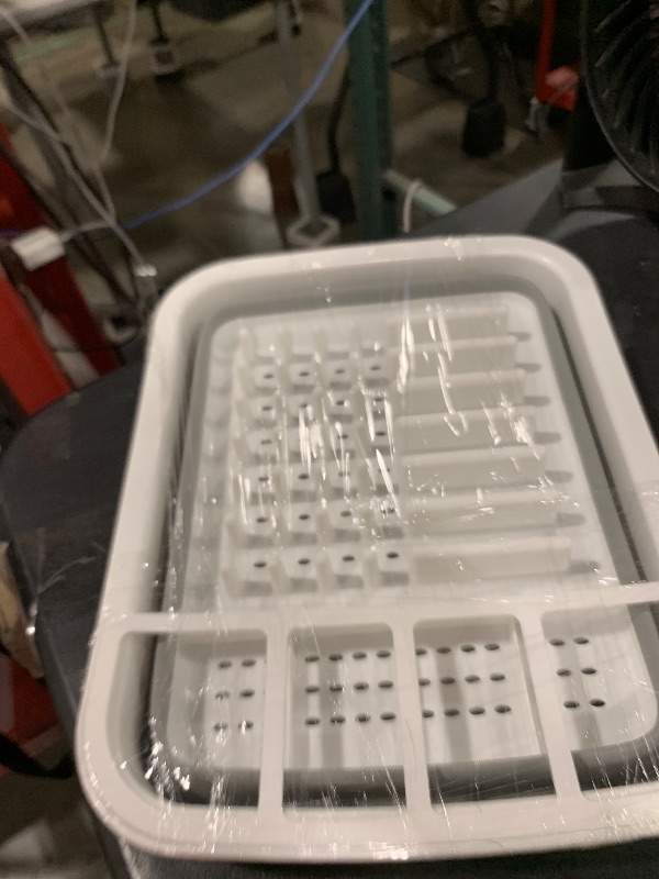 Photo 1 of BNYD Plastic Collapsible Dish Drying Rack, Foldable Dinnerware Drainer Organizer for Storage,Kitchen