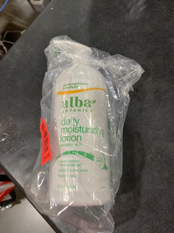 Photo 1 of Alba Botanica Daily Moisturizing Lotion, Sensitive Skin, Fragrance Free, 32 Oz (Packaging May Vary)