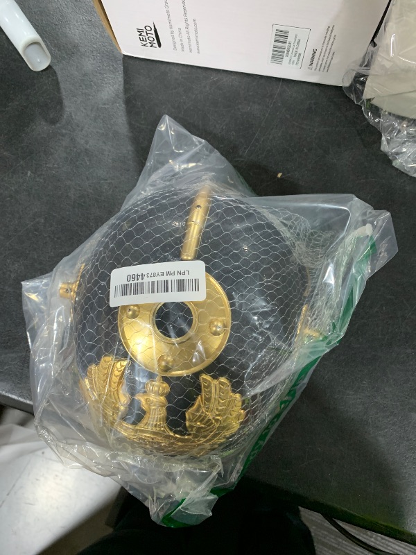Photo 1 of Forum Novelties - German Officer Pickelhaub Helmet - Plastic Imperial Prussian Helmet - Black & Gold Colored