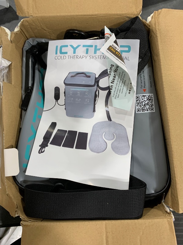 Photo 1 of ICYTHRP Cold Therapy Machine with Programmable Timer, Portable Ice Machine for Knee After Surgery, Knee Replacement Recovery System for Pain Relief w/Compression Pad for Shoulder, Hip and Ankle