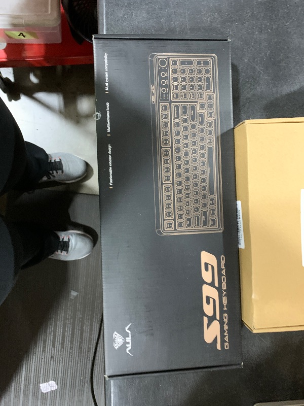 Photo 1 of AULA S99 Gaming Keyboard, Wireless Computer Keyboards, Tri-Mode Bluetooth Creamy Custom Keyboard with Number Pad, RGB Backlit Media Knob Cute Programmable Keyboard for PC Gamer - Gradient Blue