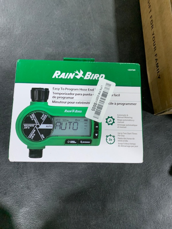 Photo 1 of Rain Bird 1ZEHTMR Professional Grade Electronic Digital Hose End Timer/Controller, One Zone/Station, Battery Operated