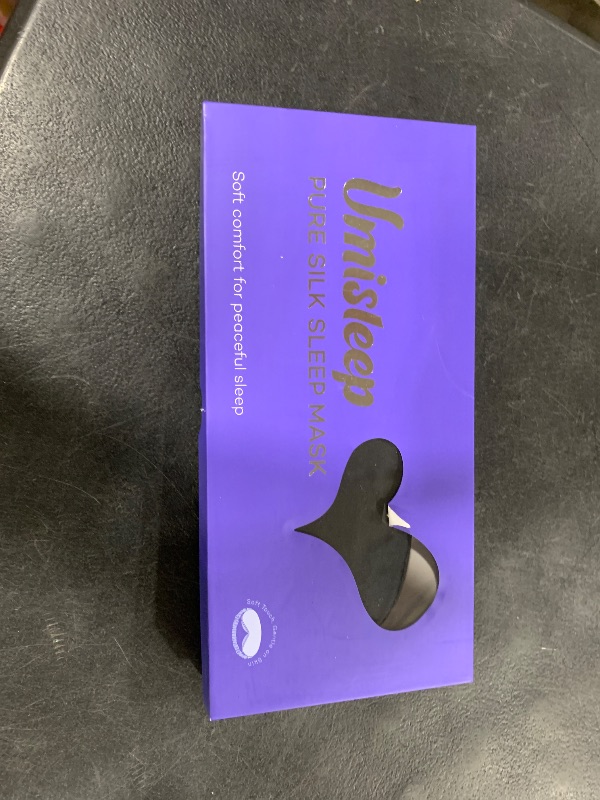 Photo 1 of Umisleep 100% Pure Mulberry Silk Sleep Mask, 22 Momme 6A Soft & Smooth Fibers, Breathable Eye Mask for Women & Men, Better Light Blocking Sleeping Mask with Travel Pouch, Adjustable Blindfold, Black
