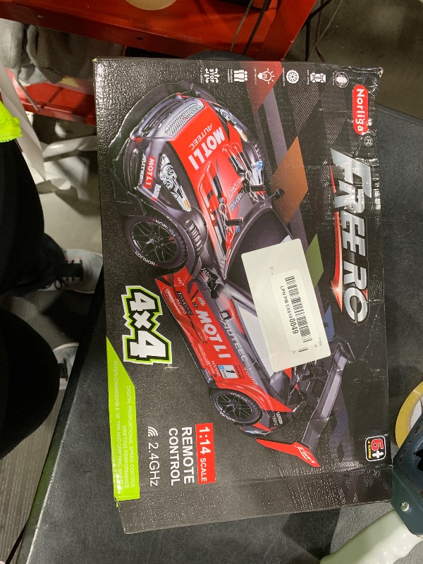Photo 1 of Authticar RC Drift Car, 1:14 Scale GTR Model, 4WD 28KM/H High Speed Remote Control Racing, 2.4GHz Electric Sport Drifting Car with LED Lights Speed ??Adjustment Gifts for Teens and Adults
