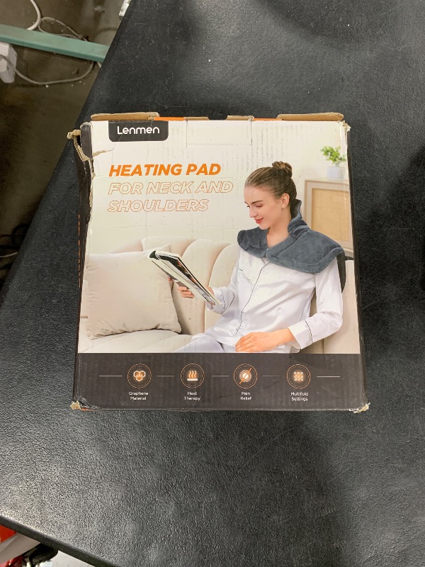 Photo 1 of Graphene-Infused Heating Pad 3X Deeper Pain Relief, Weighted Instant Heating Pads for Neck and Shoulders, Heated Wrap w/ 6 Heat Options 4 Auto-Off Timer, Gifts for Mom Women Christmas Birthday