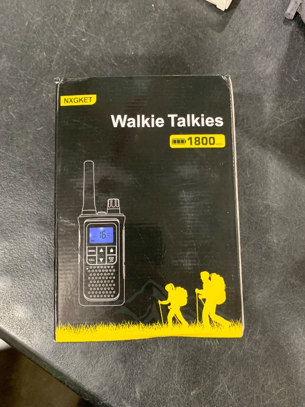 Photo 1 of NXGKET Walkie Talkies for Adults Long Rang NOAA Weather Alerts, Rechargeable Walkie Talkies 2 Way Radio 22 FRS Channel with 1800mAh Li-ion Battery Charger USB-C Cable Outdoor Cruises Camping, 4 Pack