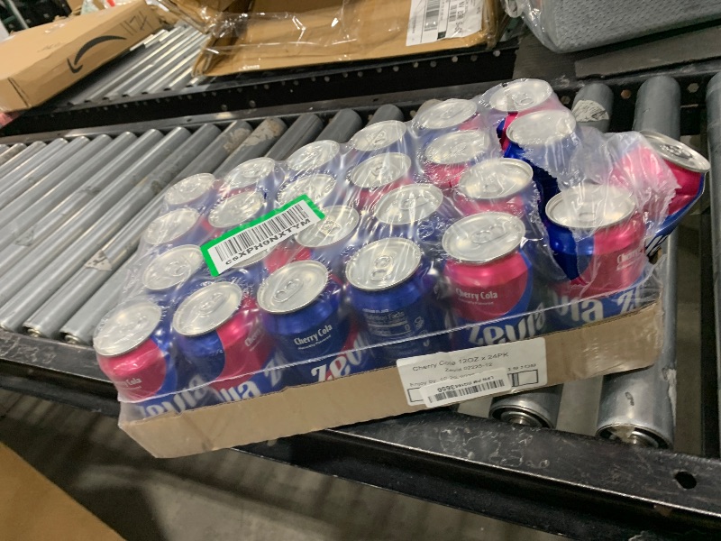 Photo 1 of Zevia Zero Sugar Soda, Cherry Cola, 12 oz Cans (24-Pack) – Naturally Sweetened, Non-GMO Project Verified, Gluten-Free, Vegan