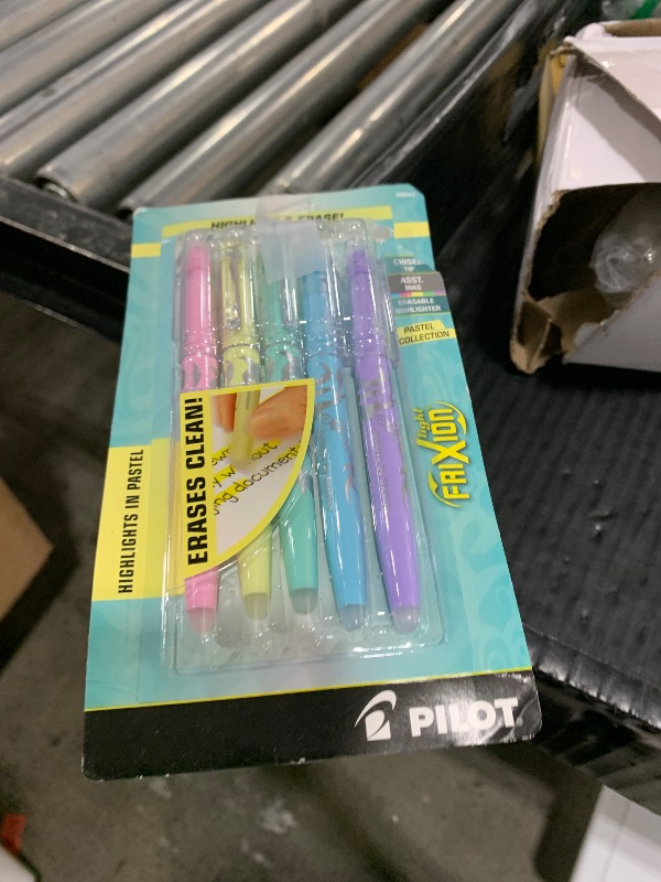 Photo 1 of Pilot, FriXion Light Pastel Erasable Highlighters, Chisel Tip, Pack of 5, Pastel Blue, Pink, Yellow, Green & Purple