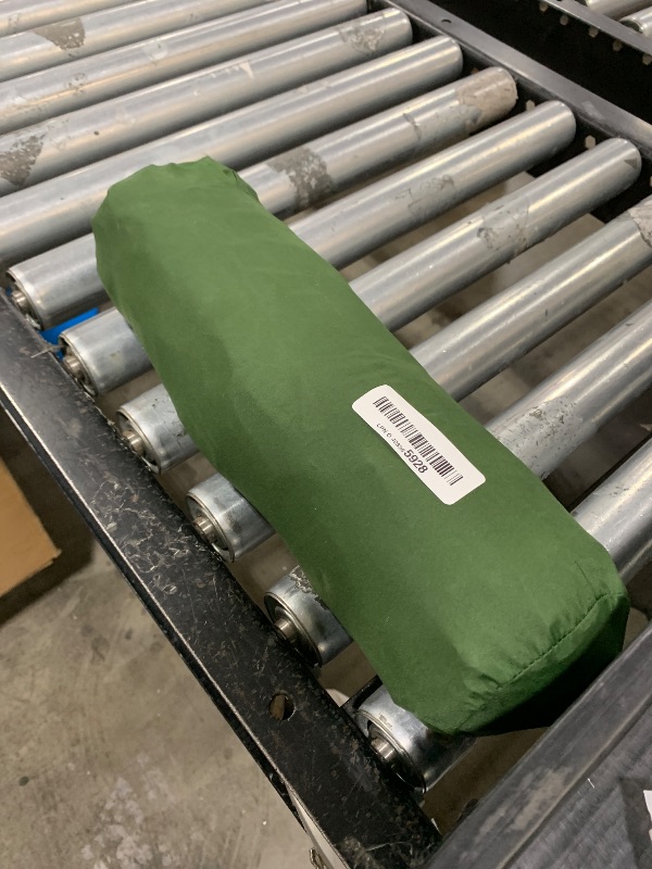 Photo 1 of Amazon Basics Camping Sleeping Pad with Quick-Inflate Foot Pump, Water Resistant, Ultralight, Olive Green