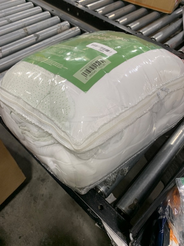 Photo 1 of Ultra Soft Queen RV Size Mattress Topper - Viscose Made from Bamboo Pillow Top Mattress Pad for Back Pain Relief - Naturally Cooling for Hot Sleepers, Green