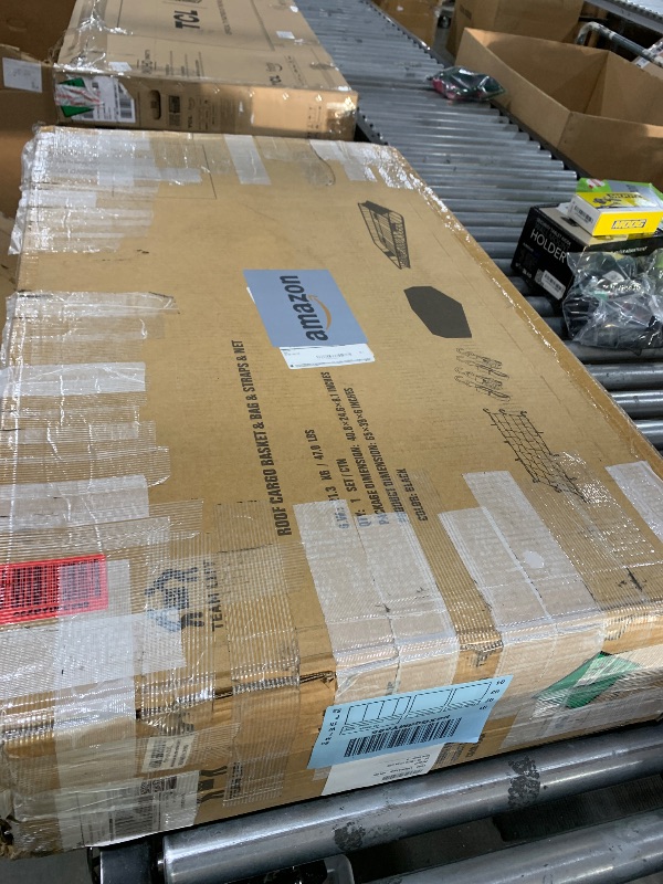 Photo 1 of MeeFar Roof Rack Carrier Basket Universal Rooftop 65" X 39" X 6" Large Size Roof Rack + Waterproof Bag 20 Cubic Feet (51" 40" 17"), and Cargo Net with Attachment Hooks, Ratchet Straps