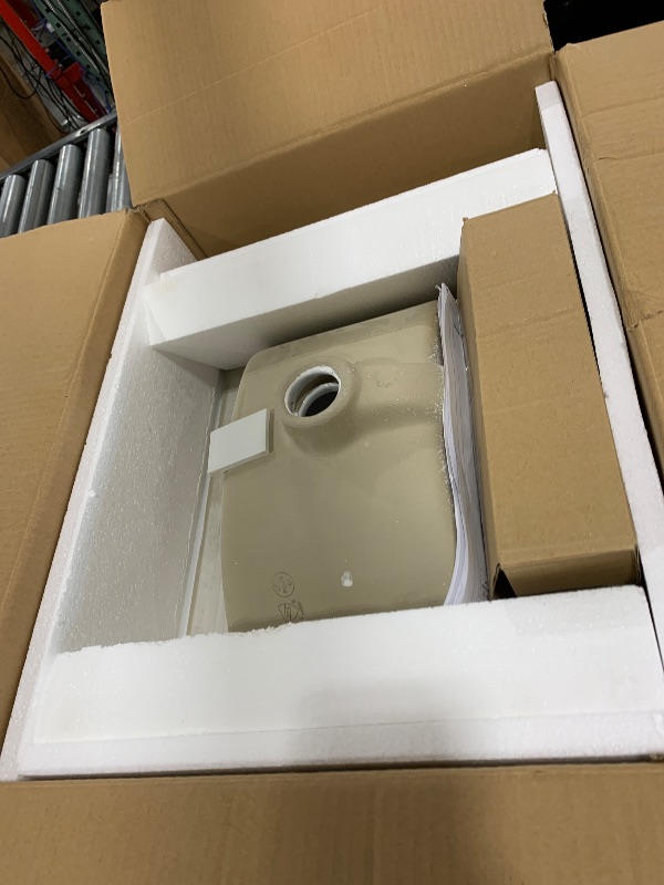Photo 1 of Lyngins Bathroom Vanity with Sink 20 Inch Bathroom Vanities Small Bathroom Vanity with Sink Cabinet, Modern Free Standing Storage Cabinet, Solid Wood & MDF Material Sink, Open Shelf, White