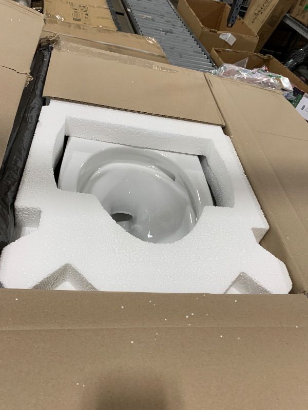 Photo 1 of TOTO Drake Elongated TORNADO FLUSH Toilet Bowl with CEFIONTECT, Cotton White - C776CEG#01