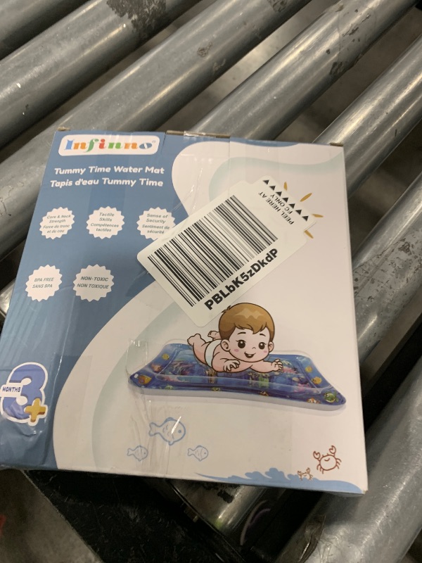 Photo 1 of Infinno Inflatable Tummy Time Mat Premium Baby Water Play Mat for Infants and Toddlers Baby Toys for 3 to 24 Months, Strengthen Your Baby's Muscles, Portable