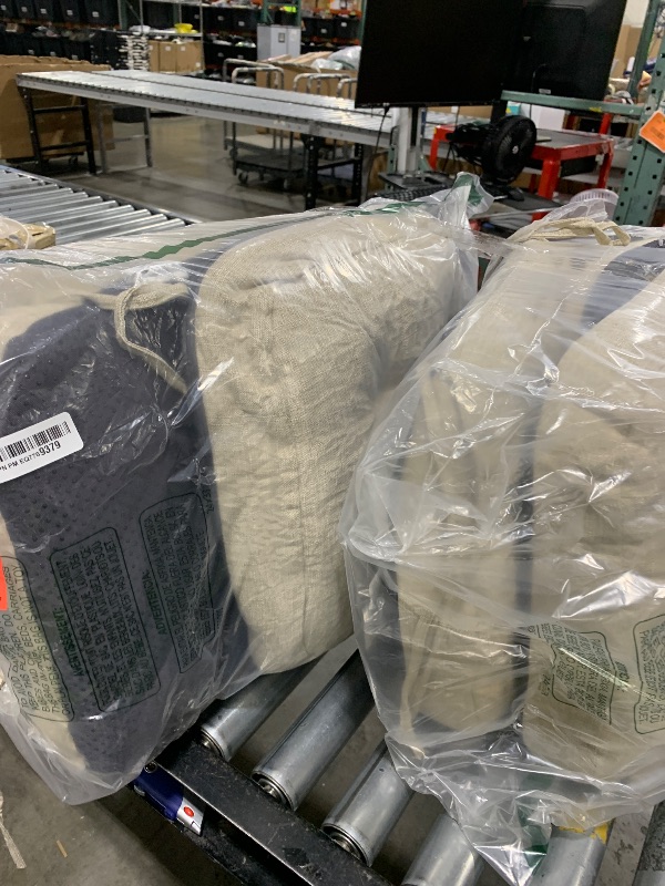 Photo 1 of IASEAHK Chair Cushions, Foam Dining Chair Cushions, Tufted Indoor Chair Pads, Set of 6, Beige, 16.5” x 16.5” x 3.5”