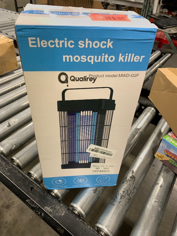Photo 1 of Electric Bug Zapper Indoor Outdoor 20w Insect Killer Mosquito Zapper Black Flying Insect Traps with Power Cord Mosquito Killer for Home Backyard Farm Patio Garage