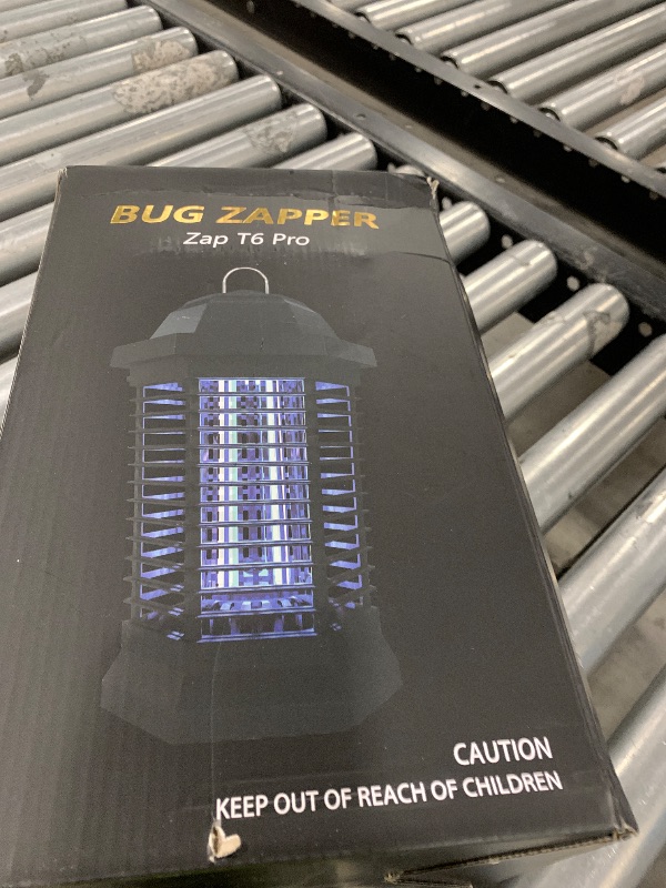 Photo 1 of GOOTOP Bug Zapper Outdoor, Mosquito Zapper, 3 Prong Plug in Electric Fly Zapper, Mosquito Killer, Fly Traps, Flying Insects Zapper Indoor Outdoor 90-130V, 4200V, ABS Plastic Outer (Black)