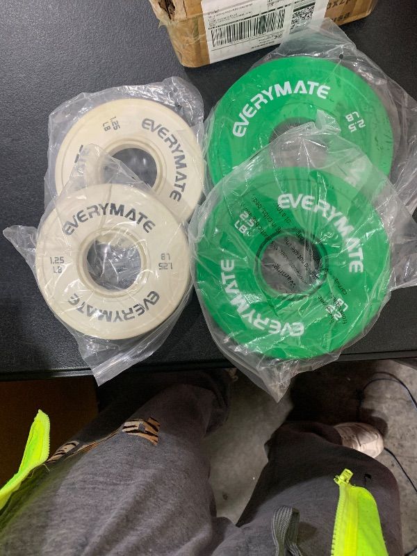 Photo 1 of 5 POUND WEIGHT IS MISSING !!! -------------------------------------------------------------------------------EVERYMATE Change Weight Plates:1.25LB 2.5LB 5LB Set Fractional Plate Olympic Bumper Plates Set for Strength Training, 2 inch weight plates