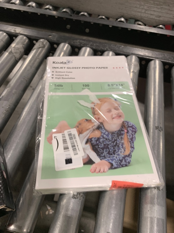 Photo 1 of Koala Glossy Inkjet Photo Paper Thick 8.5X14 Inches 100 Sheets 54lb Picture Paper for Inkjet Printer Use DYE INK for Family Photos Legal Size 200gsm