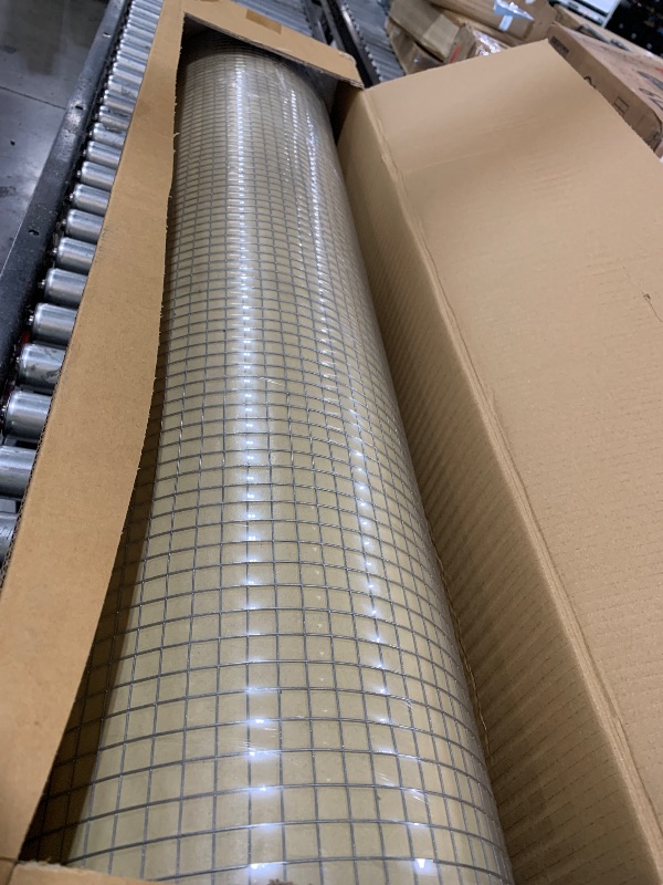 Photo 1 of Liyarya Hardware Cloth 1/2 inch 48 x 100 ft 19 Gauge Wire Chicken Fencing, 48'' x 100' Hot Dip Galvanized Chicken Wire Rabbit Fence Poultry Hardware Cloth Chicken Wire Mesh Roll for Garden