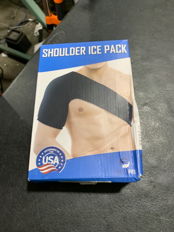 Photo 1 of Fittest Pro Shoulder Ice Pack Wrap, HSA or FSA Eligible, Reusable Cold Therapy Wrap for Tendonitis, Swelling, Rotator Cuff, and Recovery - Shoulder Brace Compression Sleeve