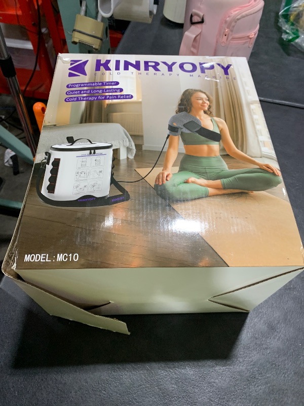 Photo 1 of Cold Therapy Machine with Programmable Timer, Portable-Ice Machine-for-Shoulder-After-Surgery, Shoulder Replacement Recovery System, Cryotherapy Pain Relief w/Compression Pad