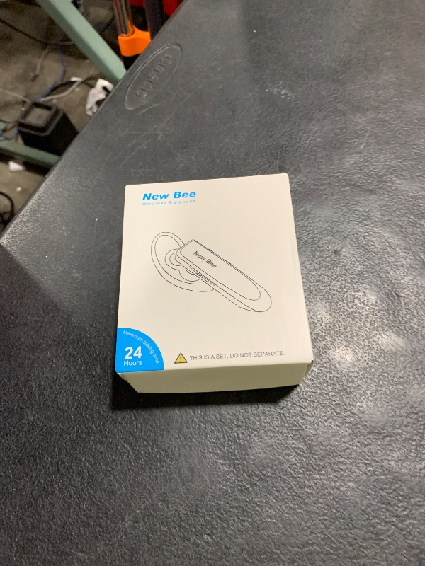 Photo 1 of [2 Pack] Bluetooth Earpiece Wireless Handsfree Headset V5.0 24 Hrs Driving with Mic 60 Days Standby Bluetooth Headset for iPhone Android Samsung Driver