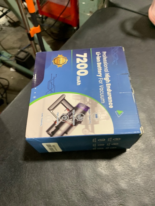 Photo 1 of OHZHAO Upgraded 7200mAh V15 Battery Click in Installation Style Compatible for Dyson V15/V11/SV15/SV16/SV22/25.2V High-Capacity Cordless Vacuum Battery (Not Fit for Fixing Styles with Screws)