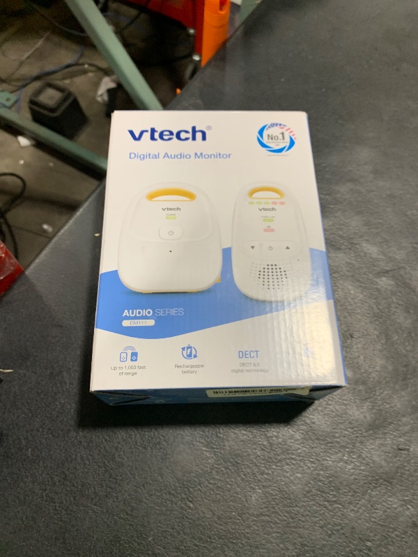 Photo 1 of VTech Upgraded Audio Baby Monitor with Rechargeable Battery, Long Range, and Crystal-Clear Sound