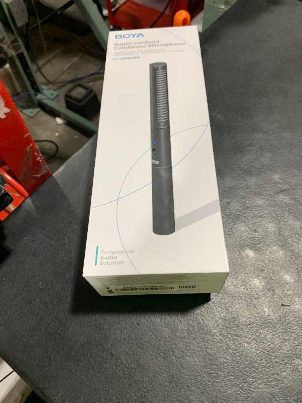 Photo 1 of Boya XLR Shotgun Microphone BY-BM6060, Super-Cardioid Condenser Mic with 24 48V Phantom Power for Camera Camcorder Film Interview TV Program Recording Podcast