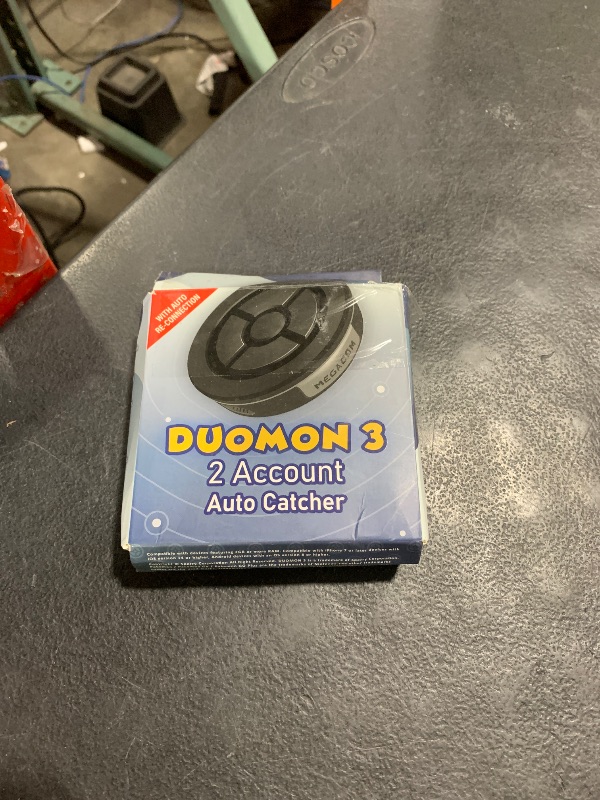 Photo 1 of Megacom DuoMon3 1P/2P Auto Catcher, Rechargeable Pocket Auto Collecting Device with Adjustable Lights, Sound Notifications and One Touch Reconnect - Black (Standard Version)