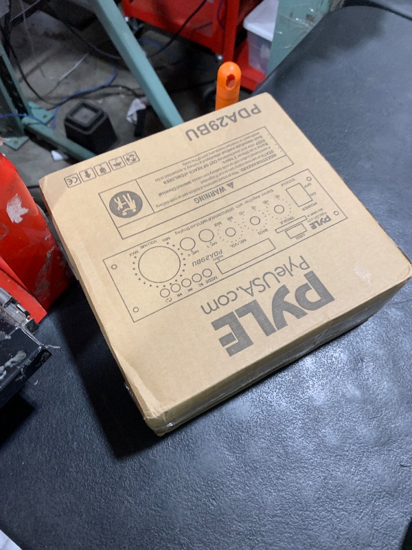 Photo 1 of Pyle 200W Stereo Power Amplifier with Bluetooth - Dual Channel Audio Receiver - LED Display - RCA - USB - SD - MIC IN - FM Radio - AUX Input - Perfect for Home & Computer Audio - PDA29BU.5