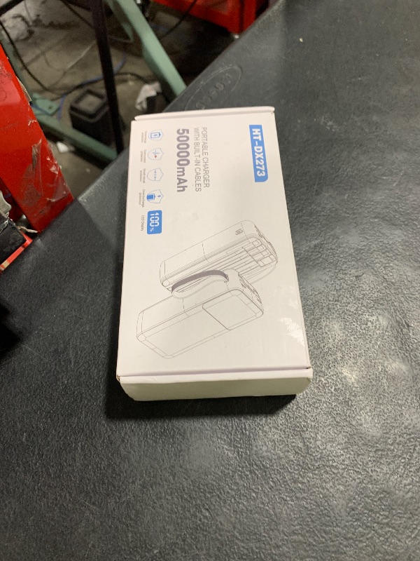 Photo 1 of Portable Charger Power Bank 50000mAh- 7 Outputs & 3 Inputs USB-C 22.5W Fast Charging Battery Pack with Built-in Cables and Ports Compatible with Most of Cellphones and Devices, for Travel Camping