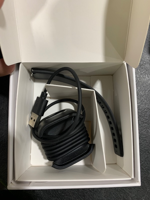 Photo 1 of Fitbit Versa Lite Smartwatch,GPS,Charcoal/Silver Aluminum, One Size (S & L Bands Included)