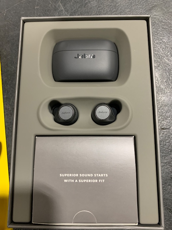 Photo 1 of Jabra Elite Active 75t True Wireless Earbuds with Wireless Charging Enabled Case, Gray