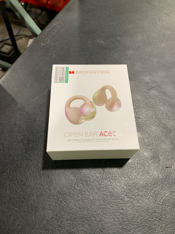 Photo 1 of Monster Open Ear AC600 Headphones, Bluetooth 5.4 Wireless Earbuds with HiFi Stereo, Clip-On Earbuds with ENC Clear Call, 21H Playtime, IPX6 Waterproof Wireless Headphones for Exercise Outdoor Sports