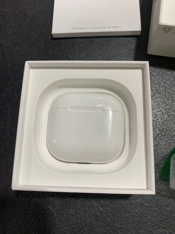 Photo 1 of Apple AirPods 4 Wireless Earbuds, Bluetooth Headphones, with Active Noise Cancellation, Adaptive Audio, Transparency Mode, Personalized Spatial Audio, USB-C Charging Case, Wireless Charging, H2 Chip
